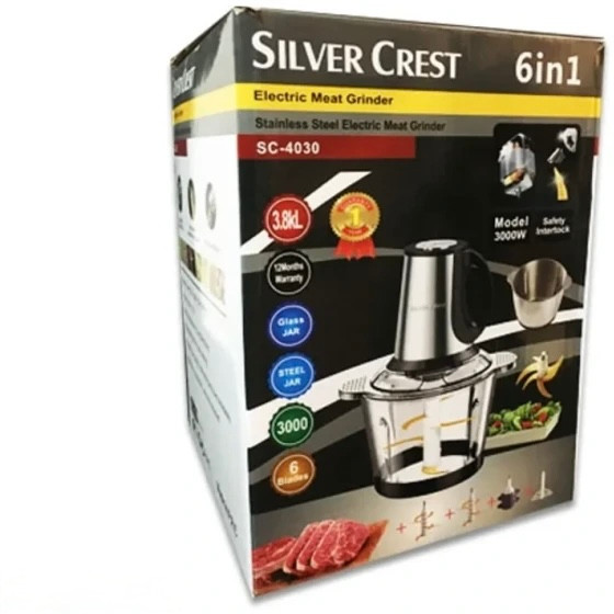 خردکن سیلور کرست مدل sc-4030توان 3000wوات ۱۲ تیغ طلایی