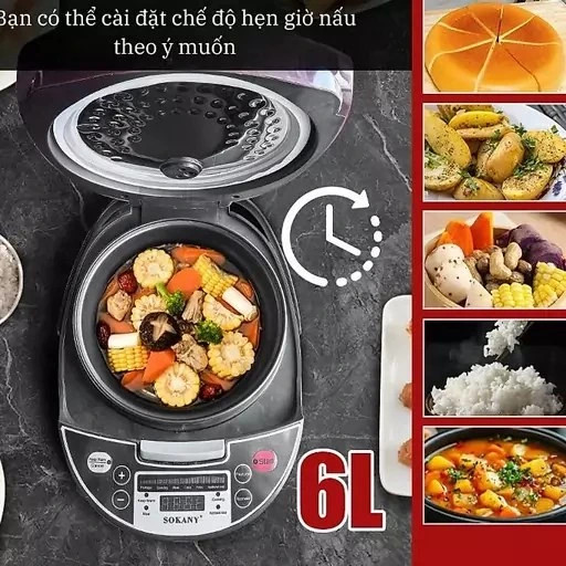 پلوپز چندکاره 6لیتر هوشمند سوکانی مدل07078