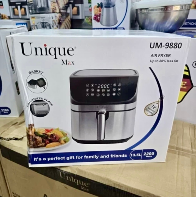 سرخکن دوالمنت 13.5 لیتر یونیک مکس - تمام استیل دارای سبد جداشونده-2200 وات مدل UM-9880