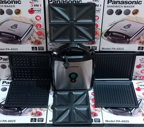 ساندویچ ساز سه کاره Panasonic مدل PA-6025