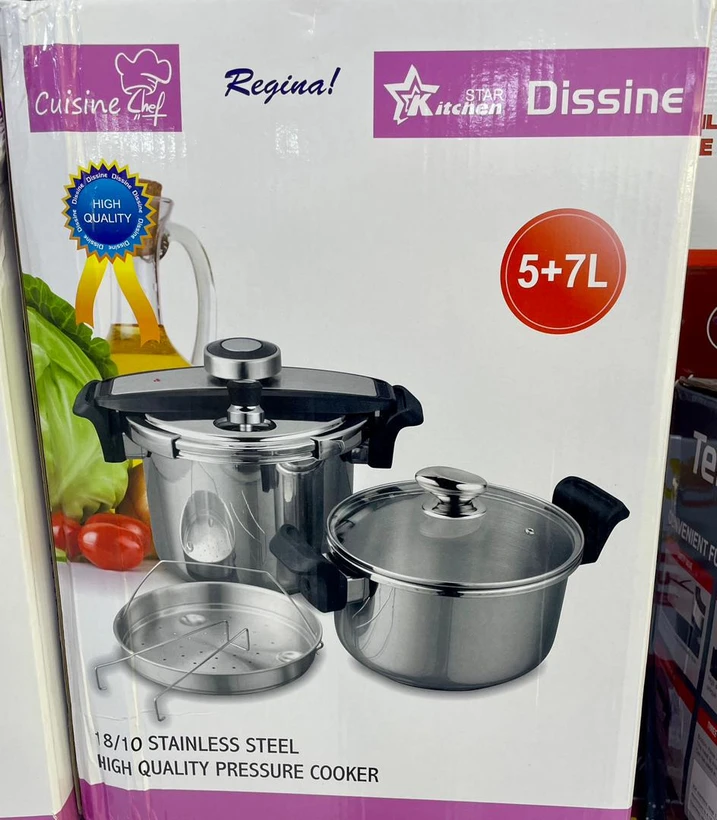 زودپز دوقلو دسینی ایتالیا - ظرفیت 5 7 لیتری مدل DE-2025