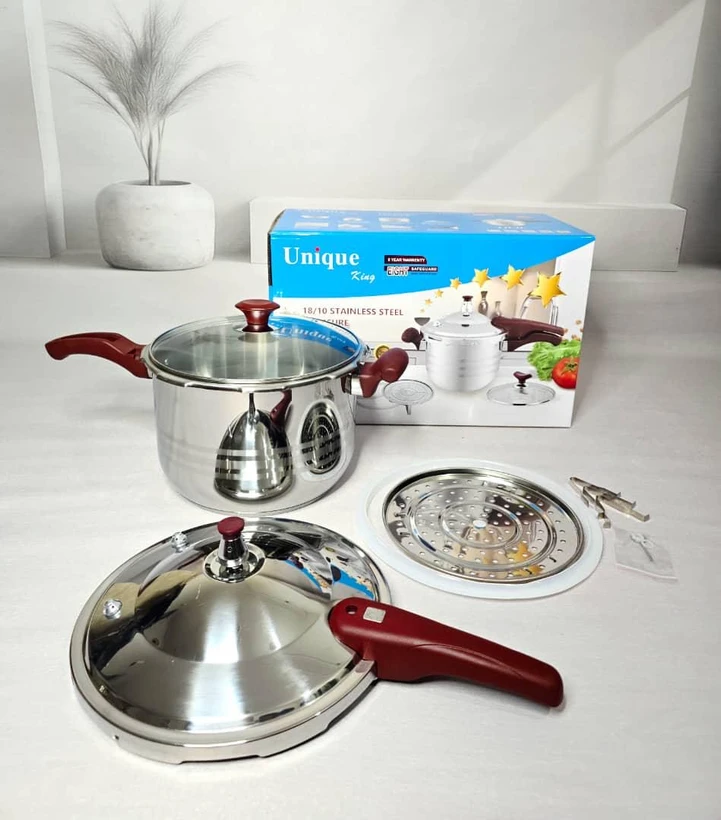 زود پز سوپاپ دار دو حالته یونیک ظرفیت 10 لیتر