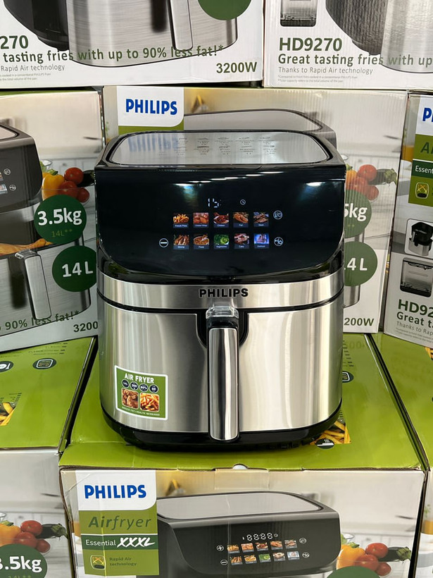 سرخ کن دوالمنت فیلیپس- ظرفیت 14 لیتری تمام استیل سبددار- مدل HD9298