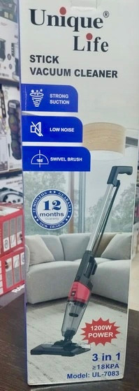 جارو برقی ایستاده یونیک لایف سه کاره مدل ۷۰۸۳ قدرت 1200W وات