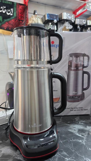 چای ساز یونیک مدل ۳۱۲۳ کتری استیل ظرفیت ۲.۵ لیتر