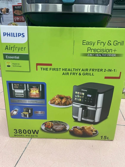 سرخ کن دوالمنت فیلیپس- ظرفیت 15 لیتری جلو پنجره ای مانیتور دار- قدرت 3500W وات- مدل PH-9276