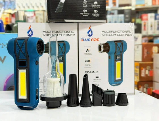 جت فن و جارو شارژی دو کاره F040-2 برند Blue Fire