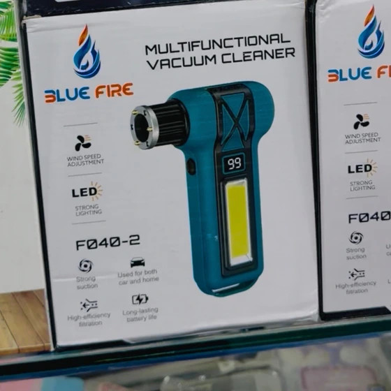 جت فن و جارو شارژی دو کاره F040-2 برند Blue Fire