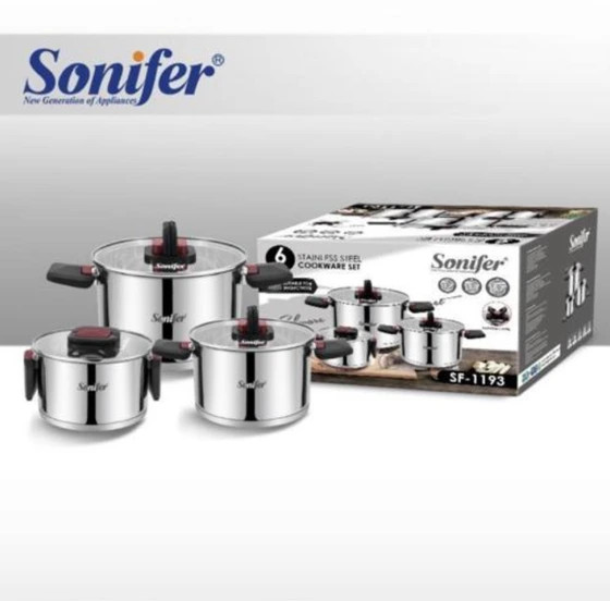 سرویس استیل ۶ پارچه سونیفر مدل SF-1193 است
