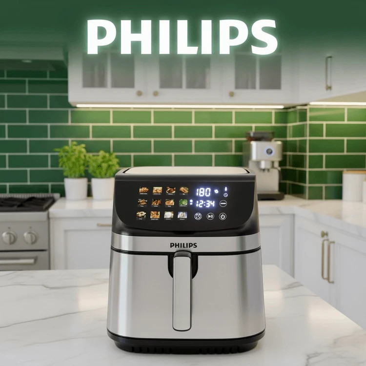 سرخ کن دوالمنت فیلیپس- ظرفیت 18/2 لیتری تمام استیل سبددار_ قدرت 3000W وات مدل PHILIPS 9298