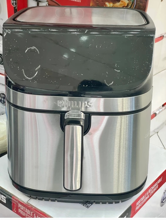 سرخ کن دوالمنت فیلیپس- ظرفیت 18/2 لیتری تمام استیل سبددار_ قدرت 3000W وات مدل PHILIPS 9298