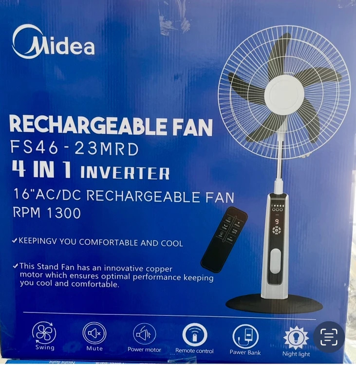 پنکه شاژری ایستاده مدیا- سایز 1۶ اینچ مدل FS46-23MRD