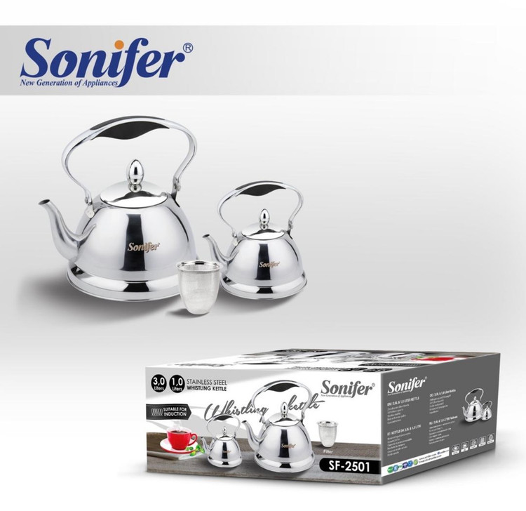 � ست کتری و قوری استیل سوتدار سونیفر مدل SF-2501