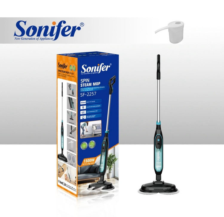تی بخار چرخشی (Spin Steam Mop) از برند سونیفر (Sonifer) مدل SF-2257