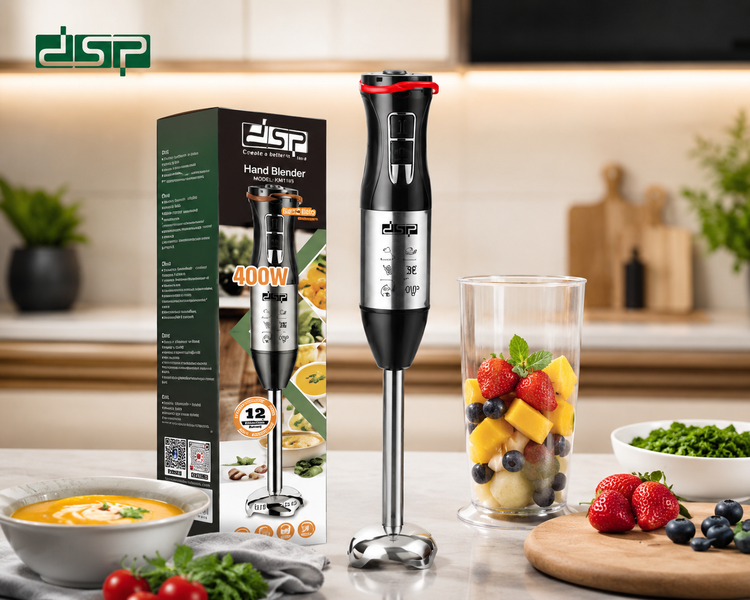 گوشتکوب برقی تککاره DSP مدل KM1169 | توان 400 وات با تیغه استیل ضدزنگ