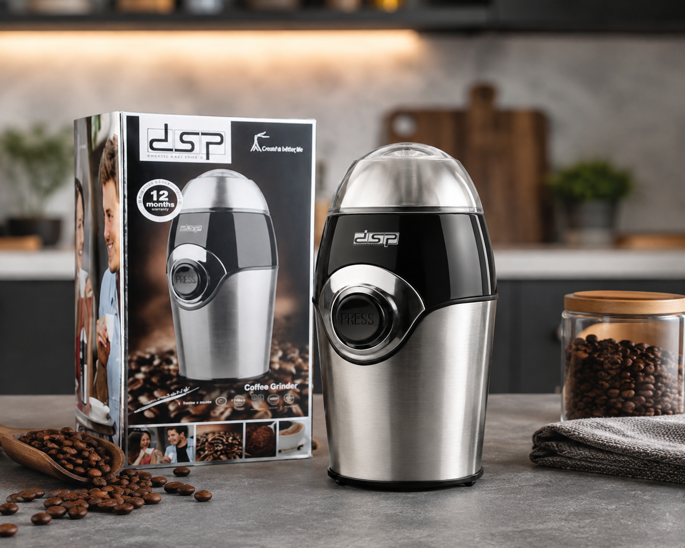 آسیاب قهوه و ادویه DSP مدل KA3001 توان 200 وات