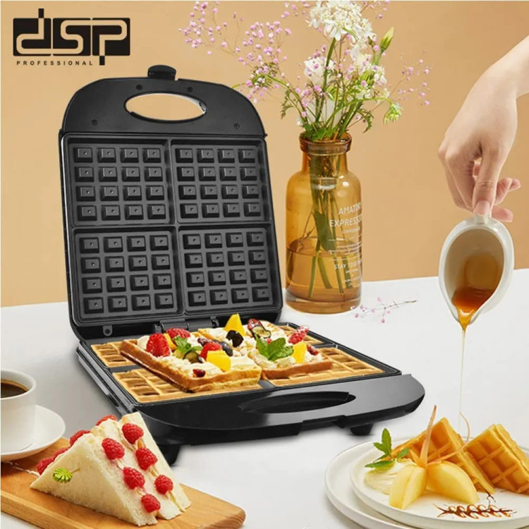 دستگاه وافلساز برقی ۴ خانه دی اس پی مدل KC 1160 – DSP KC1160 Waffle Maker