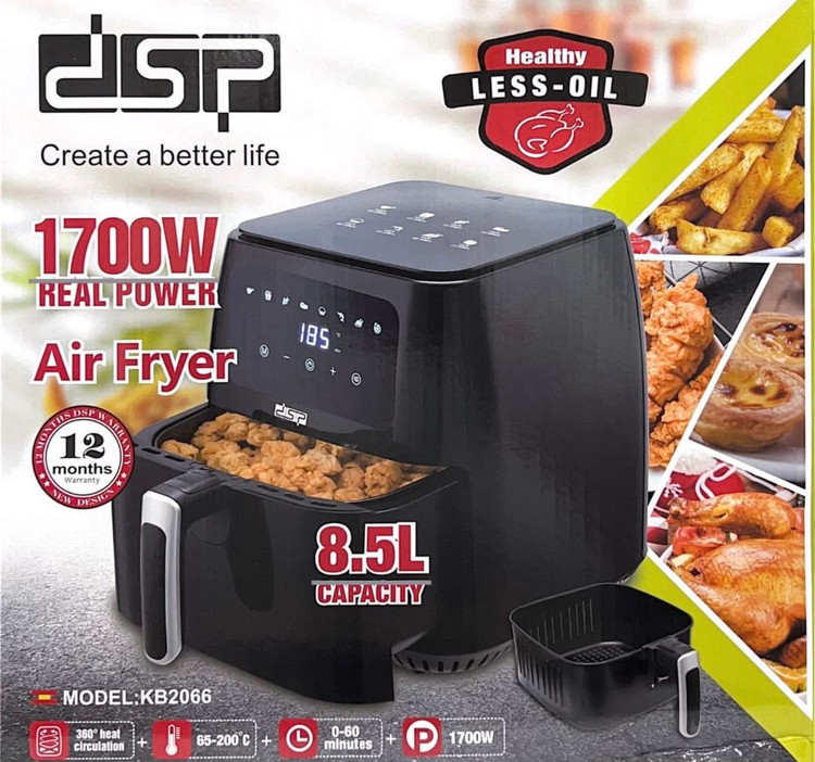 سرخ کن بدون روغن DSP مدل KB2066 ظرفیت 8.5 لیتر توان 1700 وات