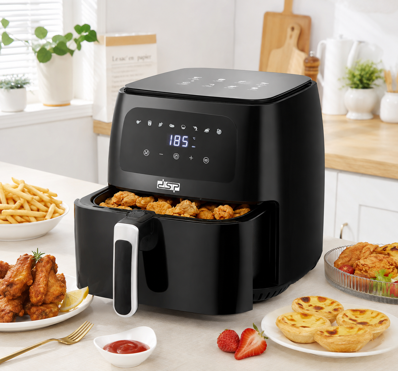 سرخ کن بدون روغن DSP مدل KB2066 ظرفیت 8.5 لیتر توان 1700 وات
