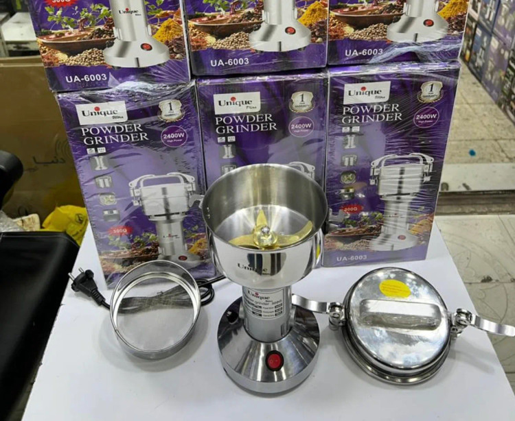 آسیاب صنعتی یونیک- ظرفیت 300 گرم قدرت 2400W وات مدل UA-6003