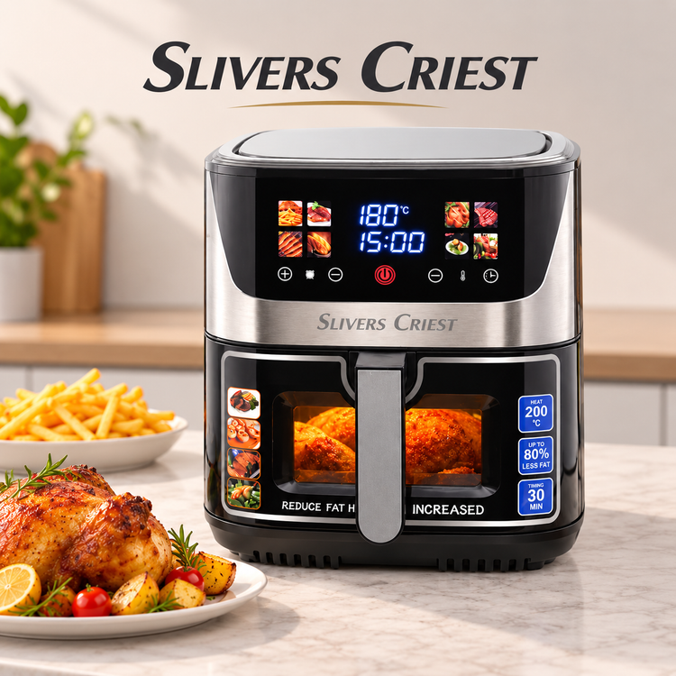سرخ کن سیلورکرست SLIVER CRIEST SCS-6090-D ظرفیت ۱۵/۵ لیتر دو المنت