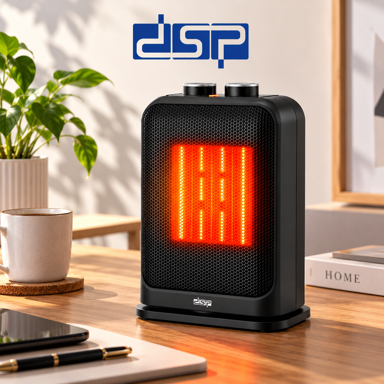 بخاری برقی فندار DSP مدل KD3102 توان 1500 وات با ترموستات قابل تنظیم