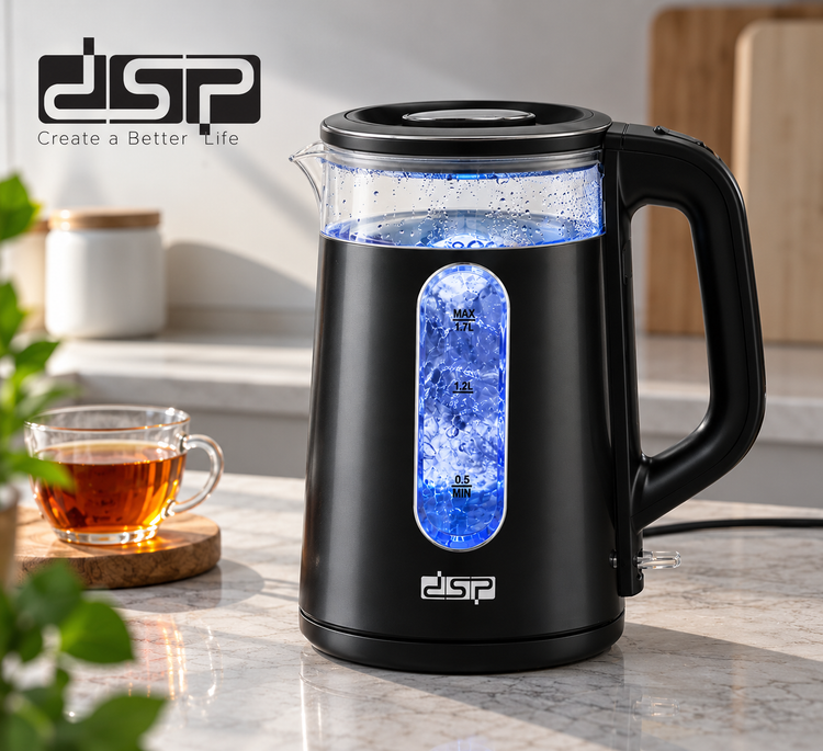 کتری برقی DSP مدل KK1279 ظرفیت ۱.۷ لیتر با توان ۲۲۰۰ وات
